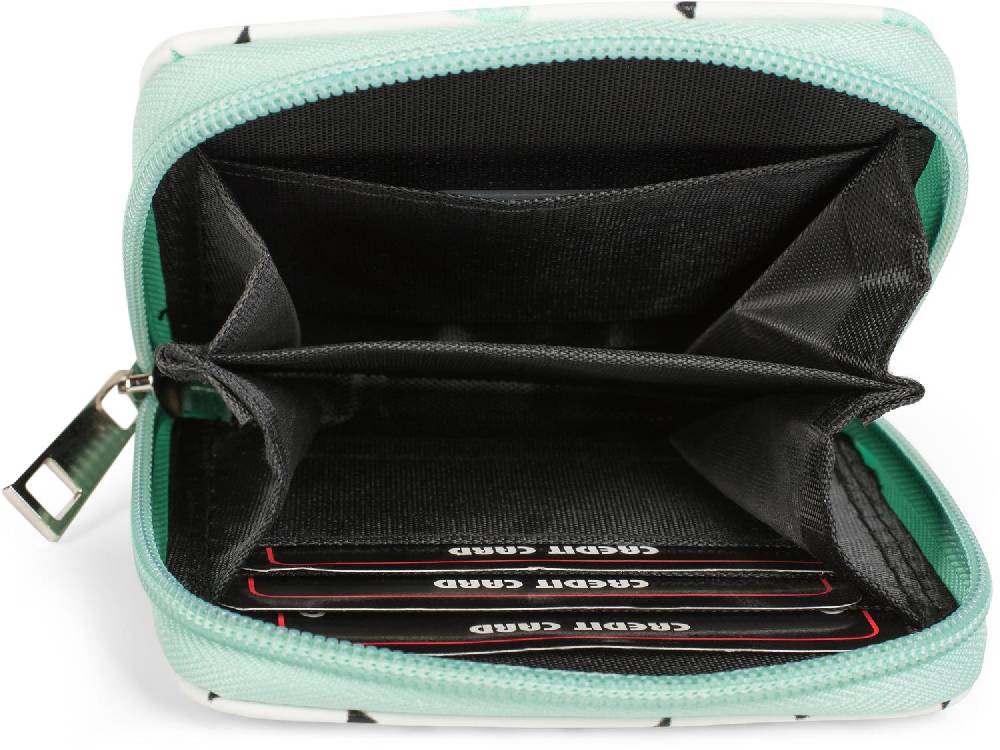 Stylebreaker Mini Geldbörse mit Kaktus Muster Online Shopping