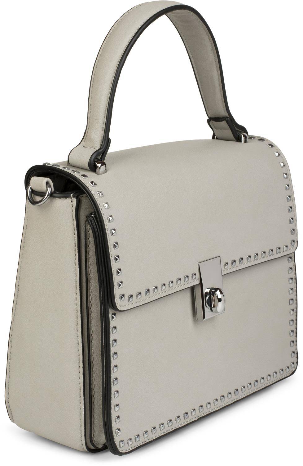 Stylebreaker Satchel Henkeltasche mit Pyramiden Nieten Black Friday