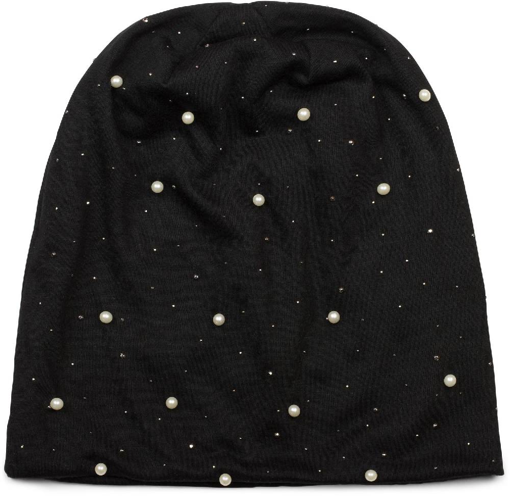 Stylebreaker Beanie mit Perlen und Strass Nieten Vatertagsangebot