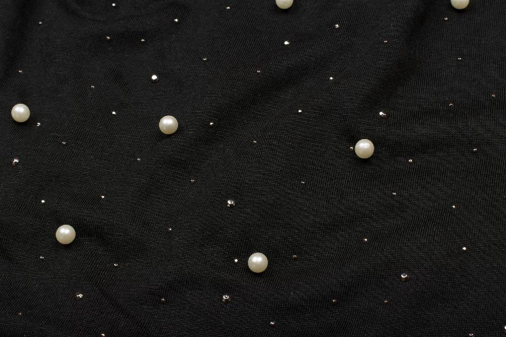 Stylebreaker Beanie mit Perlen und Strass Nieten Vatertagsangebot