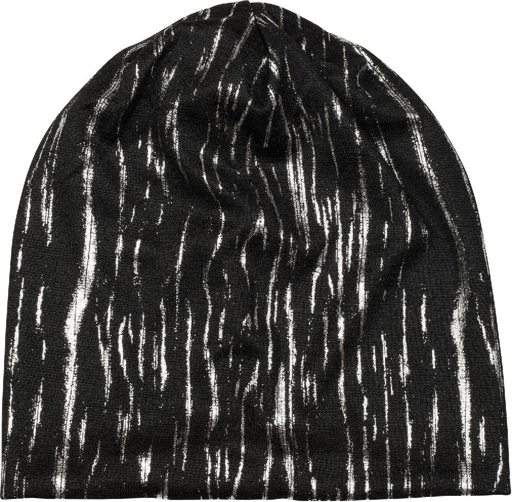 Stylebreaker Beanie mit Metallic Streifen Print Begrenzte Freigabe