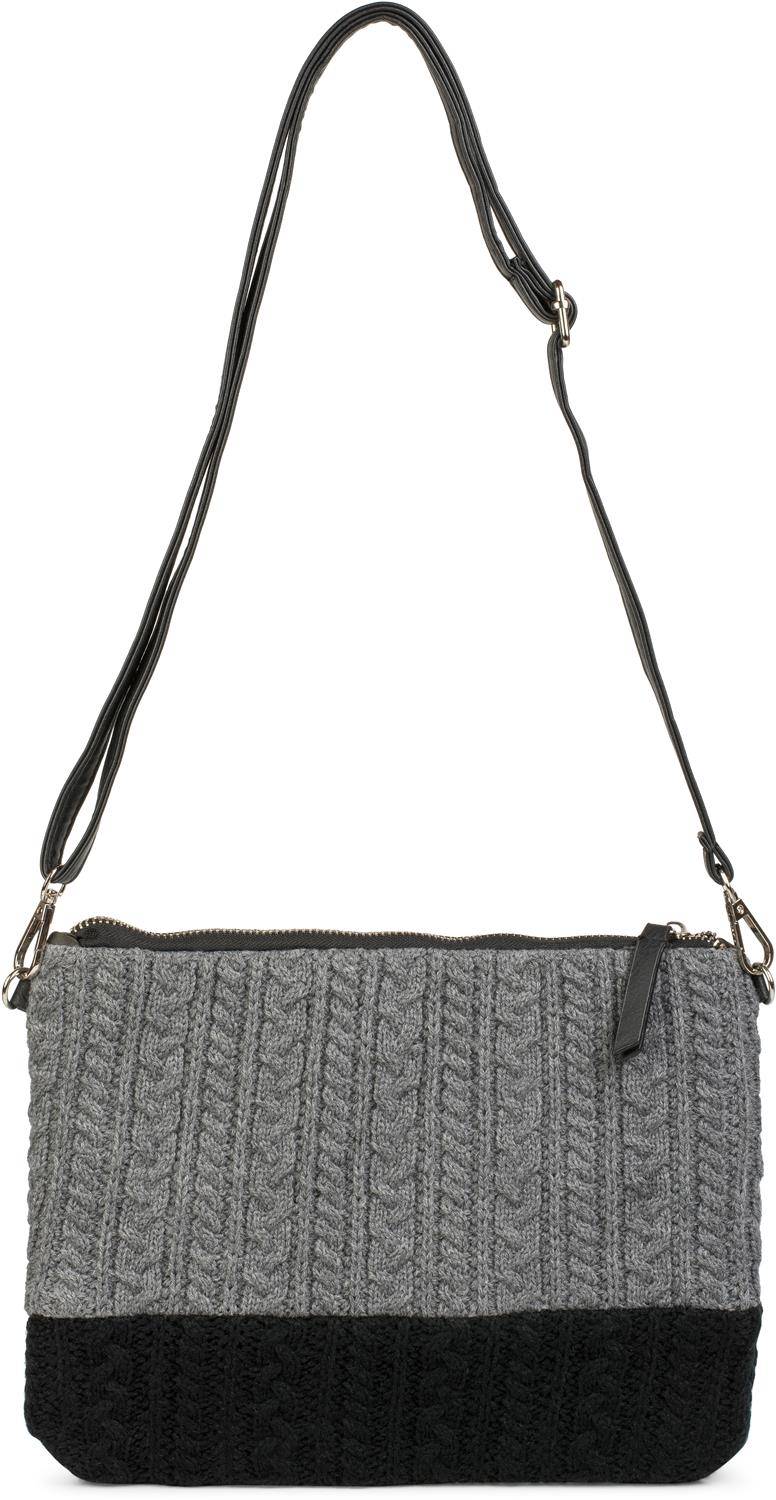 Stylebreaker Strick Clutch mit Zopfmuster Letzte 3 Tage