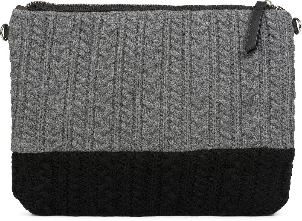 Stylebreaker Strick Clutch mit Zopfmuster Letzte 3 Tage