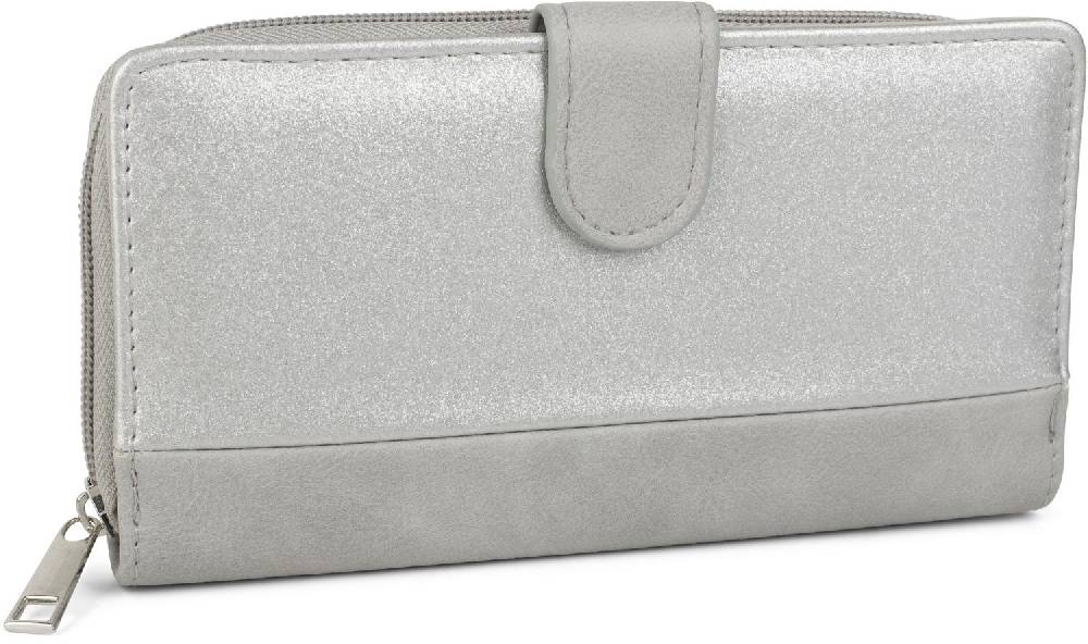 Stylebreaker Geldbörse im 2-Tone Metallic Look