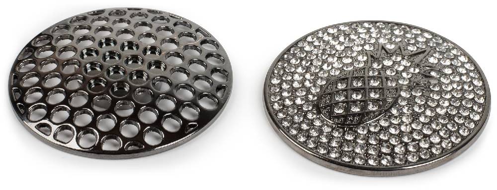 Stylebreaker Magnet Brosche mit Ananas und Strass Bis zu 65% Rabatt