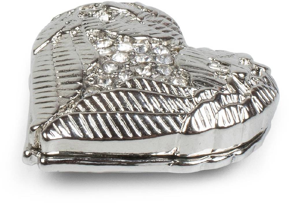 Stylebreaker Kleine Magnet Brosche mit Herz und Flügel Vierteljährliche Förderung