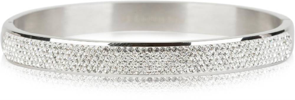 Stylebreaker Edelstahl Armreif mit Strass Riesige Rabatte