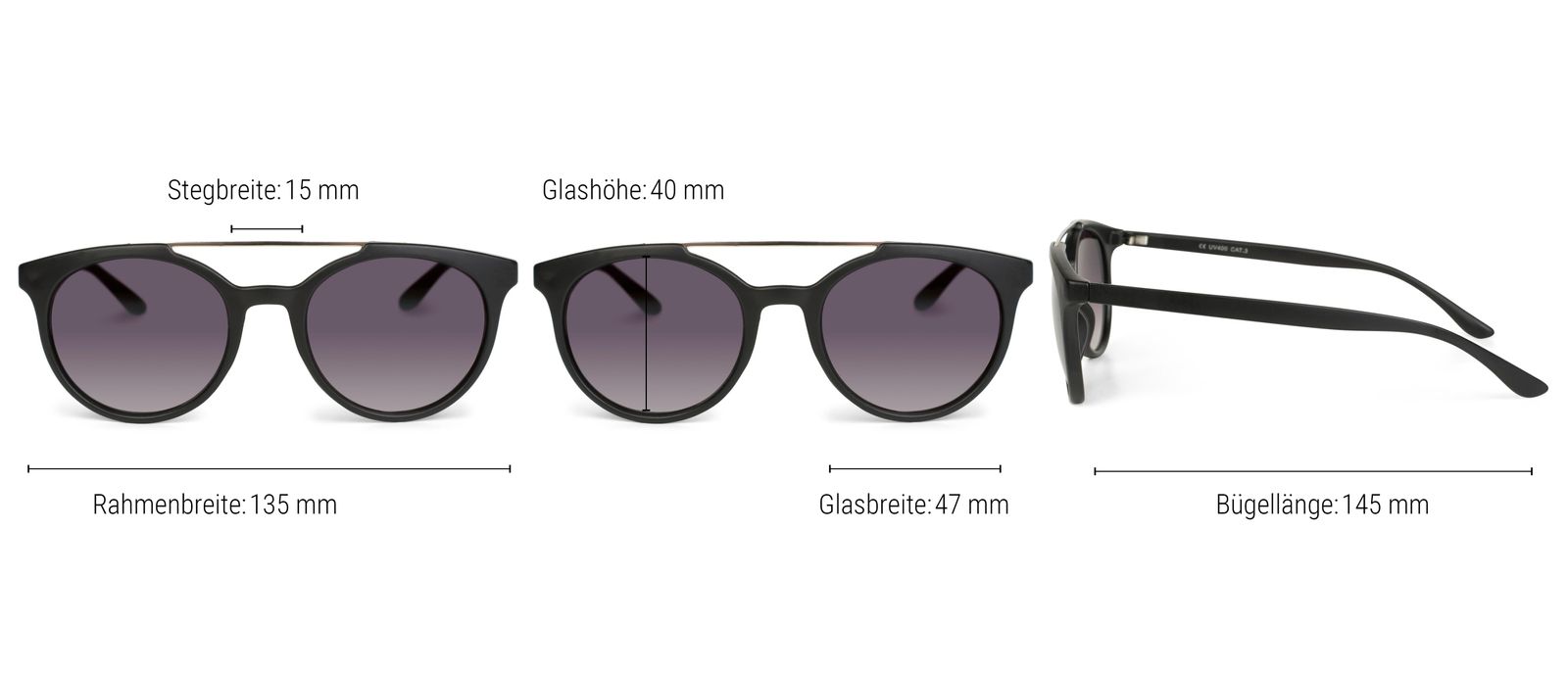 Stylebreaker Sonnenbrille mit runden Gläsern 2025