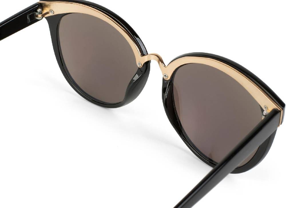 Stylebreaker Cat Eye Sonnenbrille Material-Mix-Rahmen Outlet