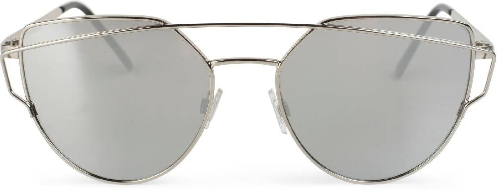 Stylebreaker Cat Eye Sonnenbrille mit Federscharnier und doppeltem Rahmen Auslauf