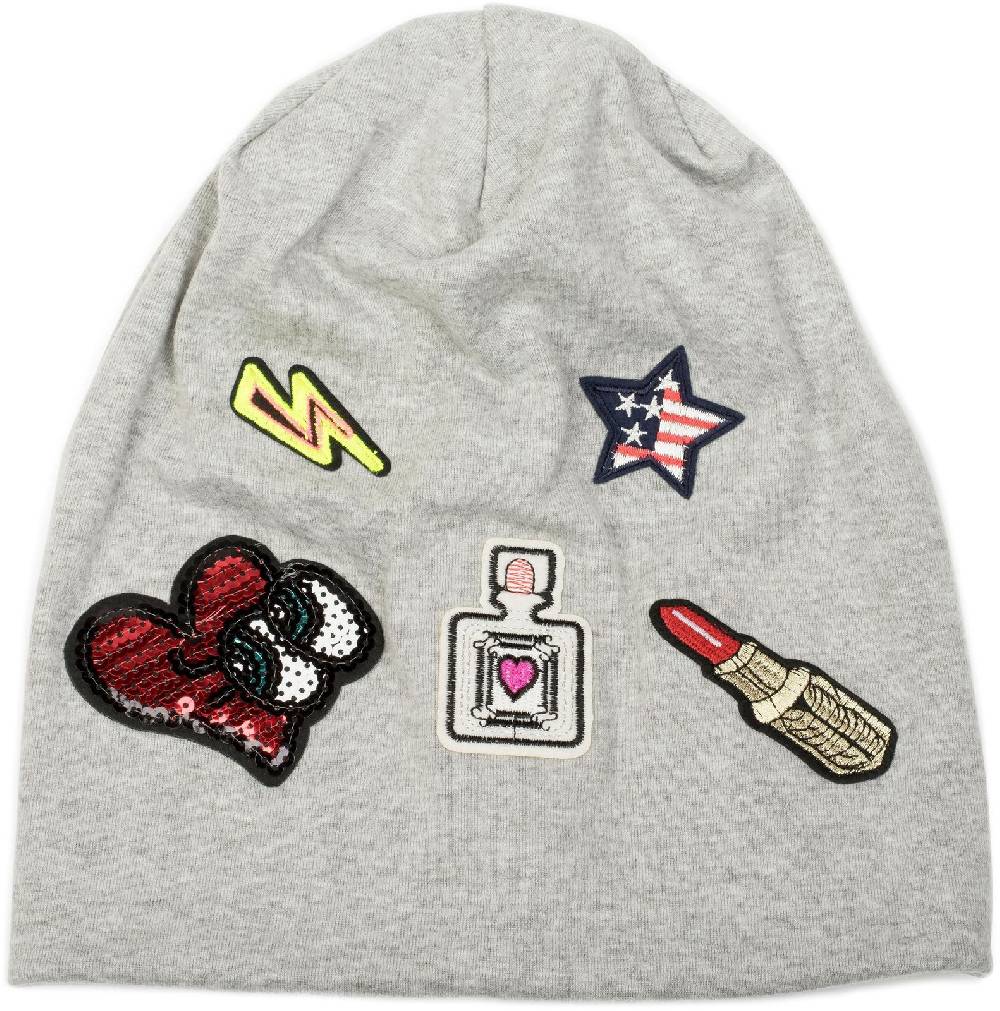 Stylebreaker Beanie mit Patches Schlussverkauf