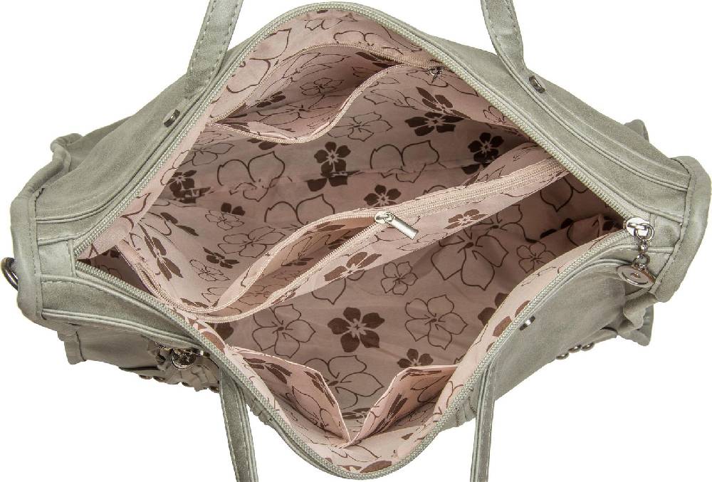 Stylebreaker Henkeltasche mit Nieten und Quaste Fabrikpreis