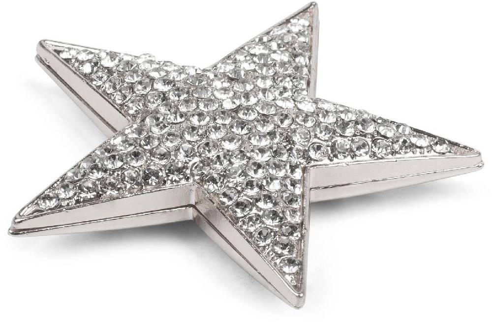 Stylebreaker Stern Magnet Brosche mit Strass Steinen Günstig kaufen