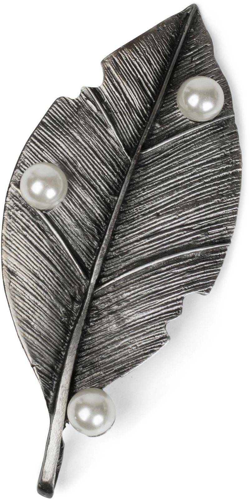 Stylebreaker Blatt Magnet Brosche mit Perle