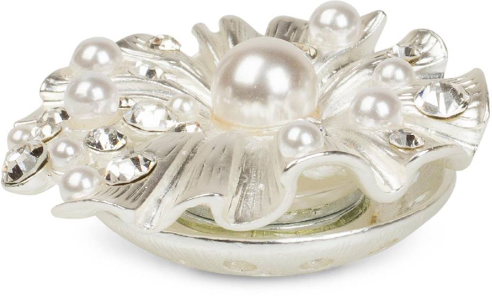 Stylebreaker Muschel Magnet Brosche mit Strass & Perle Begrenztes Angebot