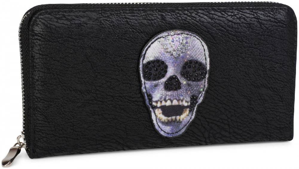 Stylebreaker Geldbörse mit Strass Totenkopf Kauf eins, bekomm eins gratis