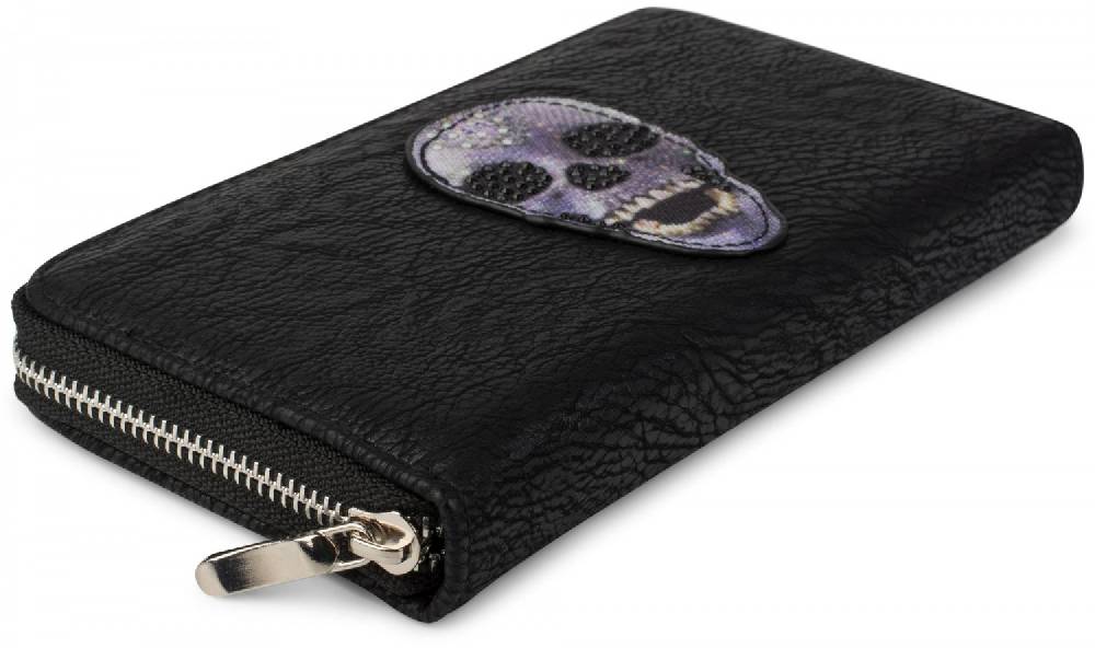 Stylebreaker Geldbörse mit Strass Totenkopf Kauf eins, bekomm eins gratis