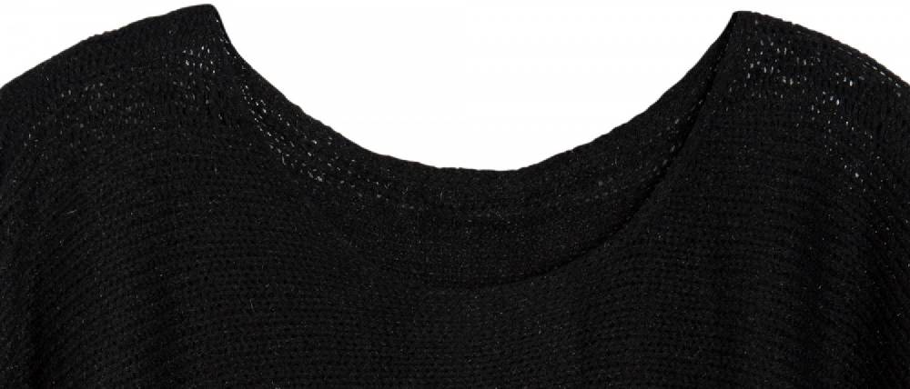 Stylebreaker Strick Poncho mit edlem Schimmer Kostenlose Rückgabe