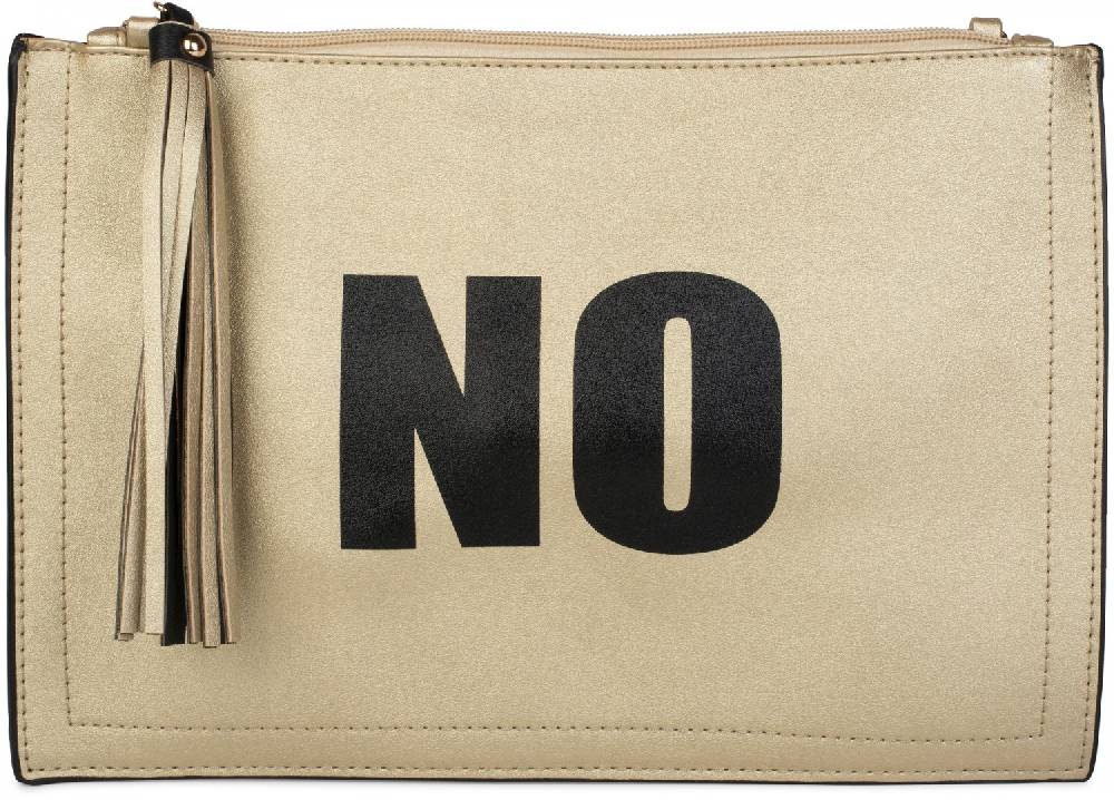 Stylebreaker Clutch mit YES und NO Print Letzte 3 Tage