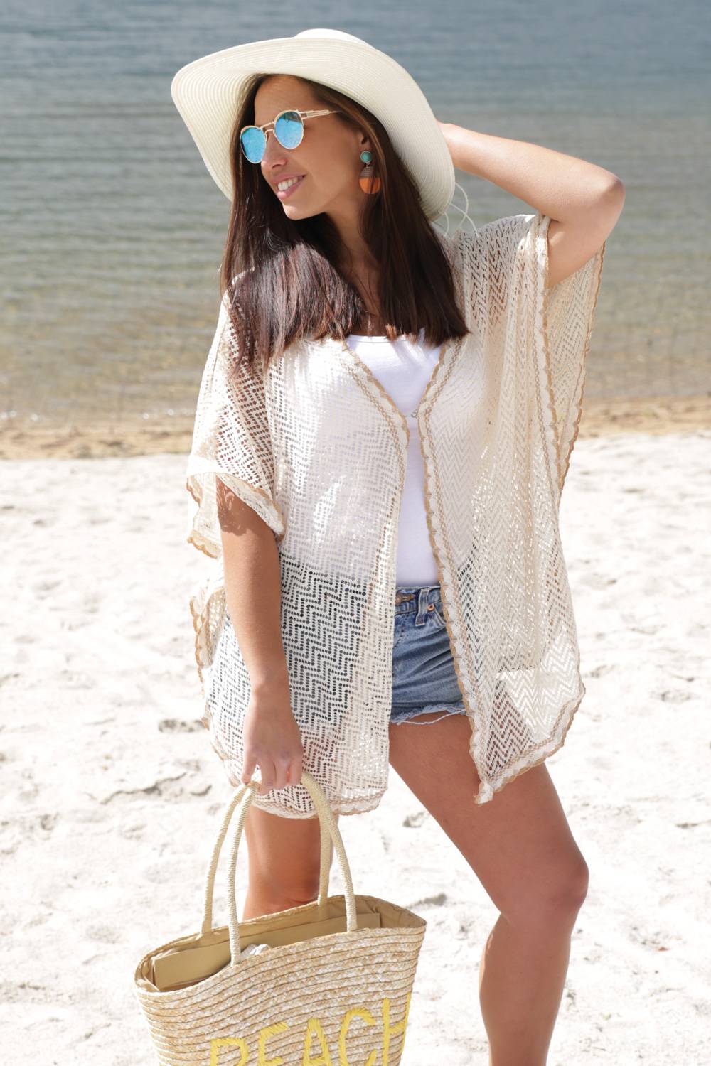 Stylebreaker Leichter Poncho in Häkeloptik JETZT KAUFEN