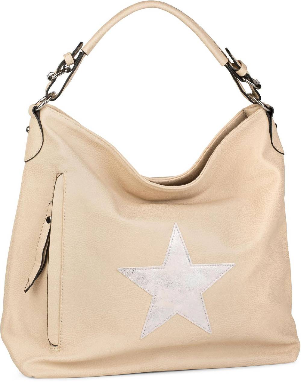 Stylebreaker Shopper mit Stern im Vintage Look