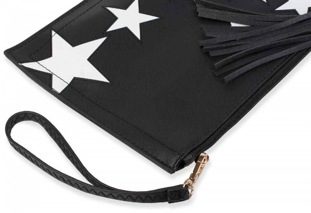 Stylebreaker Clutch mit Sterne Muster Bis zu 65% Rabatt