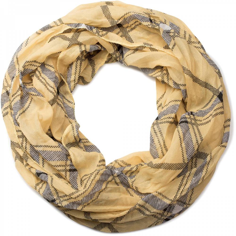 Stylebreaker Seidiger Loop mit Karomuster Super Rabatt