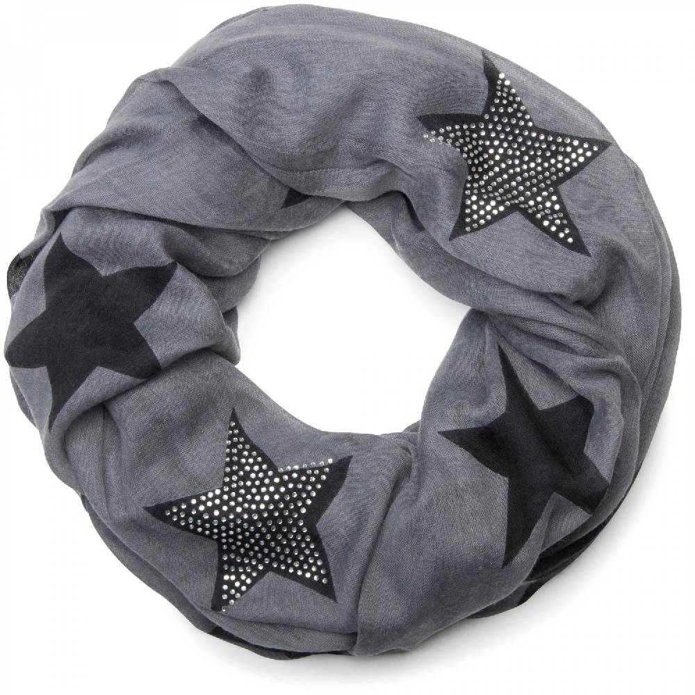 Stylebreaker Loop mit Sternen und Strass Applikation Kostenloser Versand international