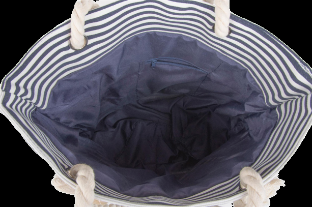 Stylebreaker Strandtasche mit Streifen und Anker Im Verkauf