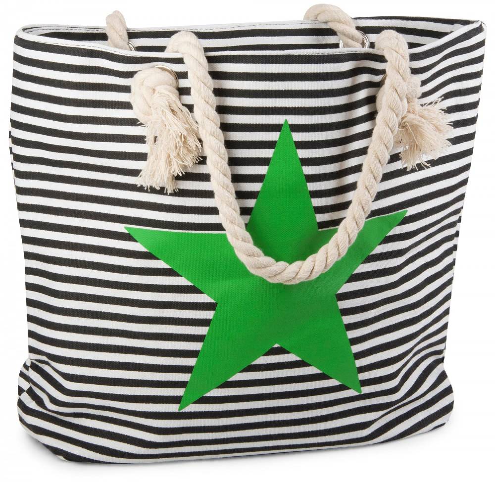 Stylebreaker Strandtasche mit Streifen und Stern 50% Rabatt für begrenzte Zeit
