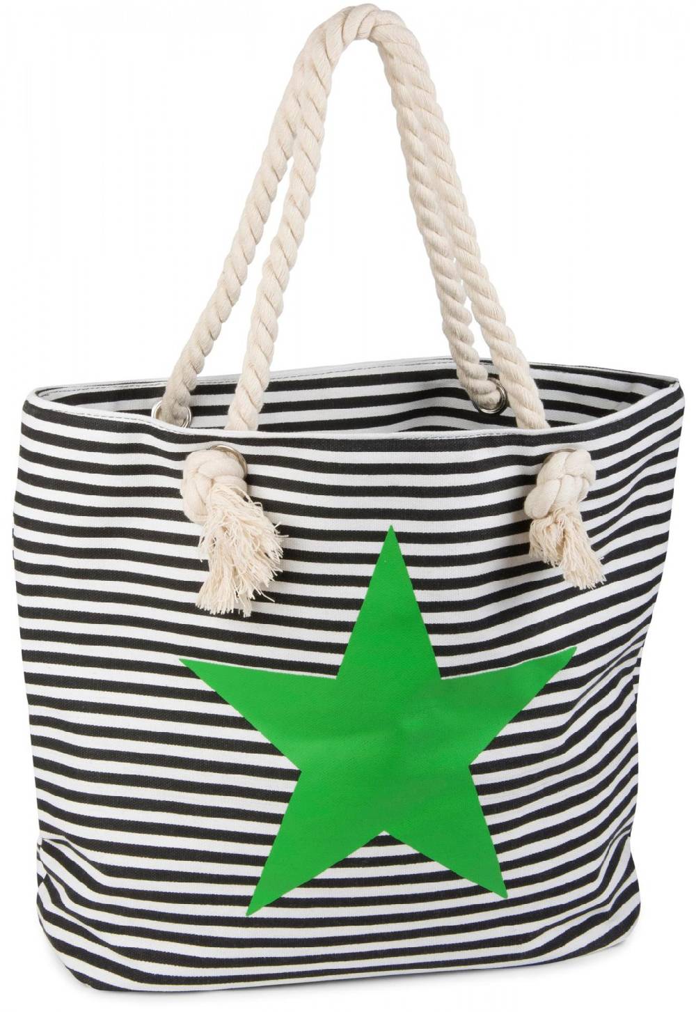Stylebreaker Strandtasche mit Streifen und Stern 50% Rabatt für begrenzte Zeit